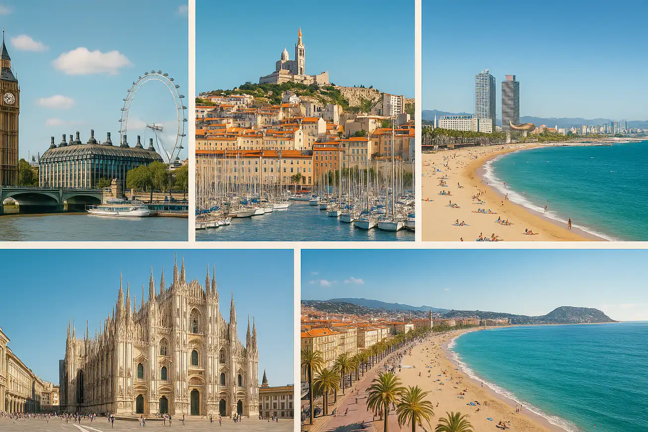 ✈️ Vols pas chers au départ de Nantes : Londres, Marseille, Barcelone, Milan & Nice dès 36€ A/R (févr.–mars 2026)