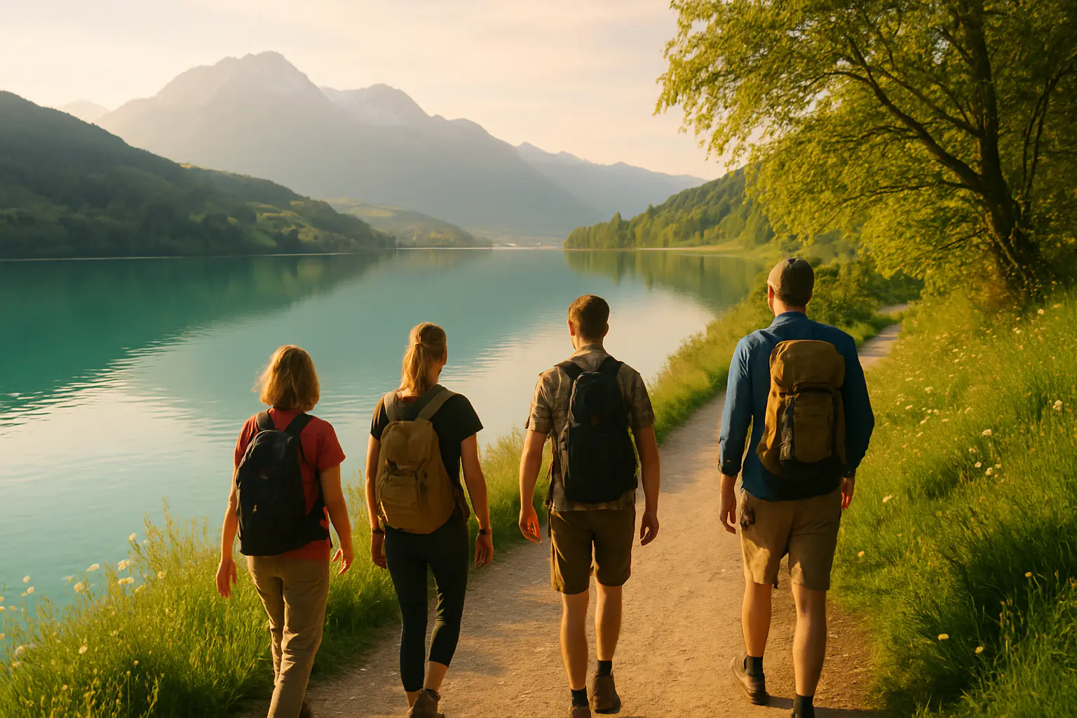 Randonnées faciles en Europe au printemps (sans voiture) : 12 idées accessibles en train + bons plans budget