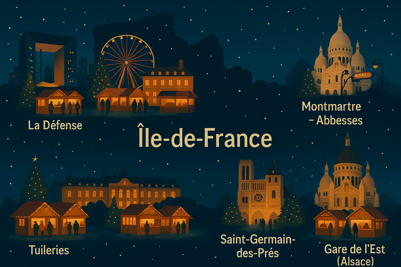 Marchés de Noël Île-de-France 2025 : top 10, dates et idées de sorties