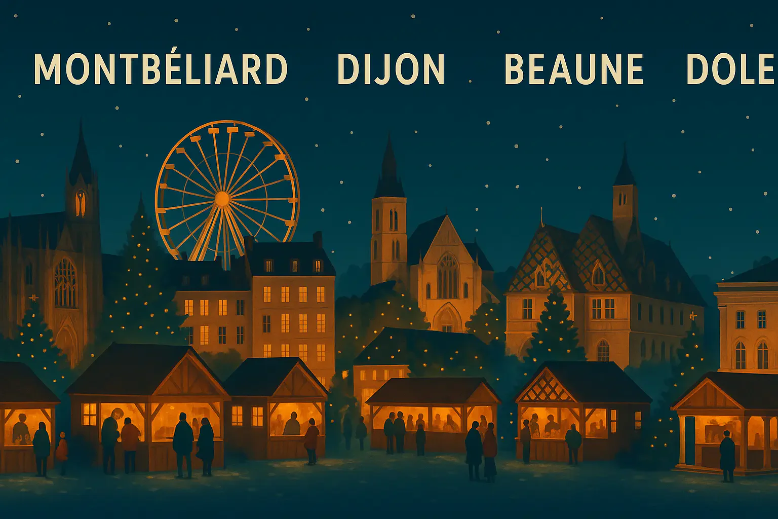 Guide voyage : Marchés de Noël Bourgogne–Franche-Comté 2025 : top 10, dates officielles et guide voyage