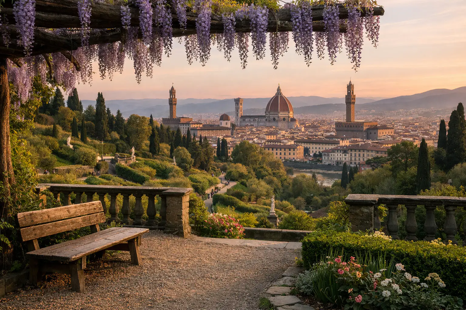 Trois jours à Florence au printemps, version parcs et musées
