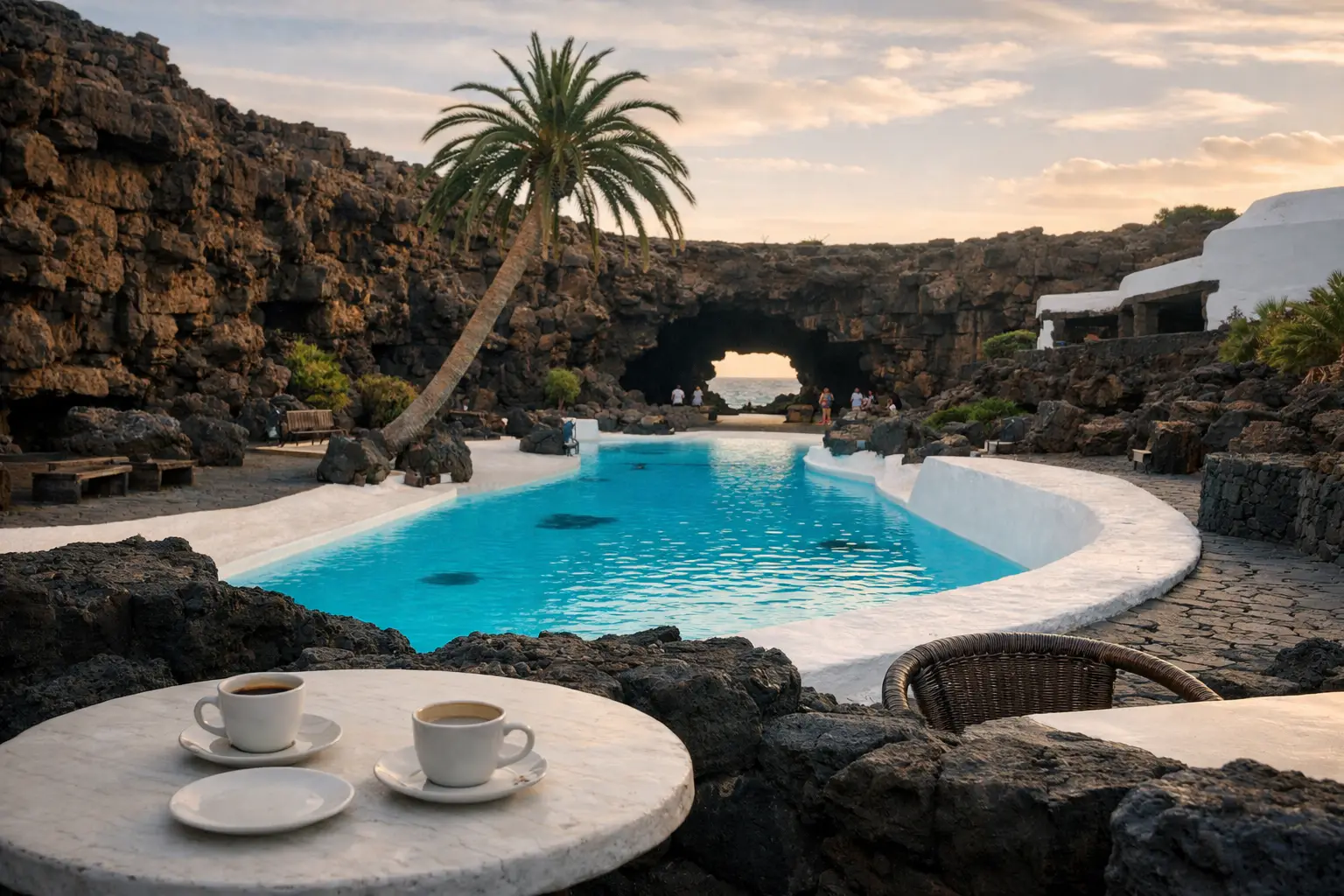 Lanzarote en 2 jours en hiver : bains, musées, cafés + budget