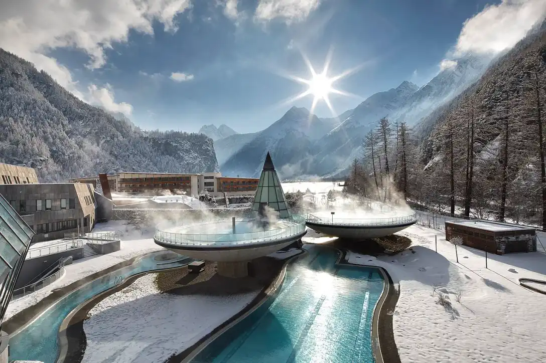 Thermes et spas naturistes en Europe en hiver