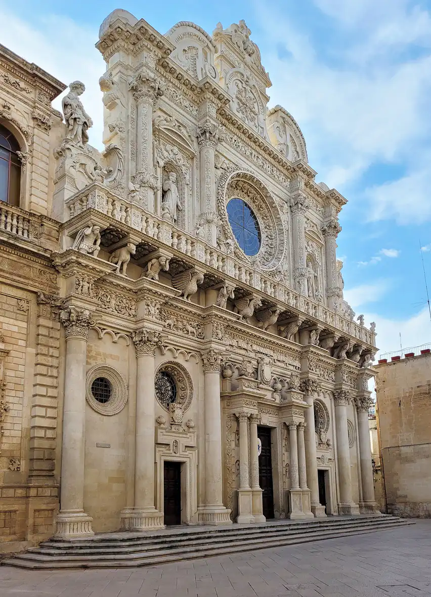 Basilica of Santa Croce in Lecce, an atmospheric Baroque city in Puglia